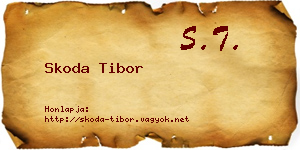 Skoda Tibor névjegykártya