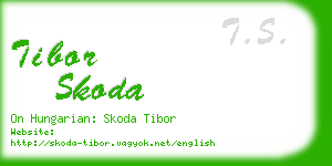 tibor skoda business card